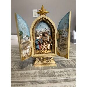 Josephs Studio Nativity Scene Arch with Doors Foldable Star Topper